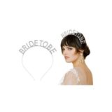 CNGZHN Gümüş Kaplama Kristal Taşlı Bride To Be Gelin Tacı