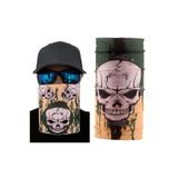 CNGZHN Haki Kuru Kafa Baskılı Buff Bandana 25X48 Cm