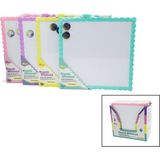 Cngzhn Manyetik Beyaz Yazı Tahtası - Çift Taraflı - 29X29 cm - Renkli Çerçeve - 001-Renkli - belirtilmemiş