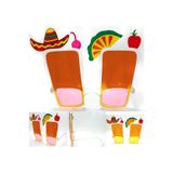 CNGZHN Sombrero Hawaii Fiesta Meyve Figürlü Gözlük