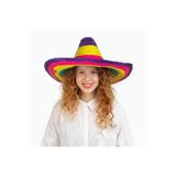 CNGZHN Sombrero Meksika Şapkası Renkli Örme Hasır Çocuk Boy
