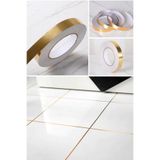 CNGZSHOP 50 Metre Banyo Lavabo 0.50 Cm Duvar Için Uygun Fayans Arası Şerit Bant Gold Yansıma Görünüm Seramik