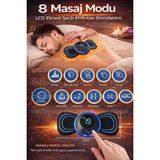 Cngzshop 8 Modlu Şarjlı Kelebek LCD Ekranlı Ems Masaj Aleti, Boyun Omuz Kol Sırt Masaj Bandı, K - Çok Renkli