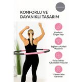 CNGZSHOP 8 Parçalı Ayarlanabilir Ağırlıklı Hula Hoop, 1 kg, 72-95 cm, Çok Renkli