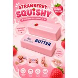 CNGZSHOP Butter Squishy Strawberry Sukuşi Çilek Tereyağ Bir Adet Gönderilir 13 Cm Boyut