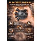 CNGZSHOP El Egzersiz Topları | Parmak Güçlendirici, Önkol & Kavrama Gücü Artırıcı Manuel Egzersiz Aleti