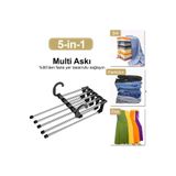 CNGZSHOP Ergonomik Metal Katmanlı Şal Kravat Pantolon Askılığı Dolap Etek Askılık Organizer Düzenleyici Askı