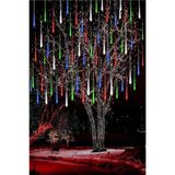 CNGZSHOP Güneş Enerjili Solar Meteor Kayan Led 8 Tüp Ağaç Bahçe Aydınlatma RGB
