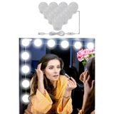 CNGZSHOP Hollywood Tarzı 10'lu Makyaj Aynası Aydınlatma Işıklandırma Beyaz LED Işıklı Lamba, USB Bağlantılı