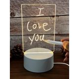 CNGZSHOP Led Çizim Tableti Gece Lambası Not Panosu