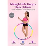 CNGZSHOP Masajlı Hula Hoop, 8 Parçalı, Çok Renkli, Spor Halkası