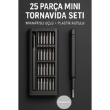 CNGZSHOP Özel Üretim 25 Parça Mini Tornavida Seti | Laptop, Gözlük, Saat, Telefon Tamir Mıknatıslı Uçlu | Pla