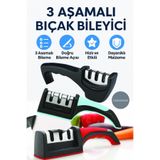 CNGZSHOP Profesyonel 3 Açılı Elmas Seramik Tungsten Çelik Bıçak Bileyici