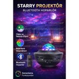 CNGZSHOP Projektör Bluetooth Hoparlör, RGB LED Işıklı, Gece Lambası, Çok Renkli