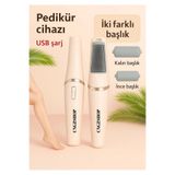 CNGZSHOP Şarjlı Ayak Tabanı Bakım Törpüsü Elektrikli Topuk Temizleme Makinası Nasır Sökücü