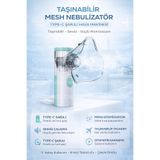 CNGZSHOP Taşınabilir Mesh Nebulizatör Hava Makinesi – Type-C Şarjlı Sessiz Buhar Makinesi