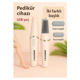 CNGZSHOP Yeni USB Uyumlu Şarj Edilebilir Elektrikli Ayak Değirmeni Ölü Cilt Çıkartma Ayak Topuk Törpüsü