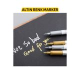 cnk craft shop Altın Renk Kalem Marker, Epoksi Reçine Varak Kalem Gold Altın Renk , Epoksi Altlık Kenarları Için