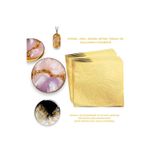 cnk craft shop Epoksi Reçine Altın Yaprak Varak 1 Sayfa / Altın Varak / Epoksi Silikon Kalıp Hobi Ahşap Tuval