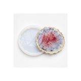 cnk craft shop Epoksi Reçine Geode Bardak Altlığı Silikon Kalıbı , Epoksi Silikon Kalıp B30 Parlak Epoksi Kalıbı