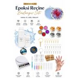 cnk craft shop Şeffaf Epoksi Reçine Epoksi Başlangıç Seti Kendi Işini Kur Hobi Seti Kendin Yap 750gr Epoksi HEDİYE