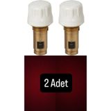 CNK Termostatik Radyatör Petek Vanası Ventili 41.3mm 2'Lİ (Kompakt Tip Panel Radyatörler İçin)