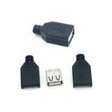 Cnl 4 Pin Dişi USB Soket - Plastik Kapaklı USB Bağlantı