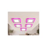 CNL 5 li Paket Kare Sıva Altı Led Spot Aydınlatma 6 WATT Çift Renk 3 Kademe Pembe Beyaz Gece Lambası Armatür