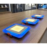 Cnl Kare Sıva Altı LED Spot Aydınlatma 6 Watt Çift Renk 3 Kademe Mavi Günışığı Gece Lambası Armatür