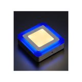Cnl Kare Sıva Üstü LED Spot Armatür 6 Watt Çift Renk Üç Kademe Mavi Günışığı