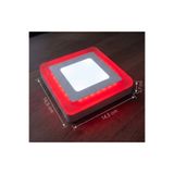 CNL Kare Sıva Üstü Led Spot Armatür 9 WATT Çift Renk Üç Kademe Kırmızı Beyaz