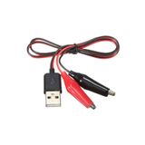 CNL Usb Erkek Krokodil Çevirici Kablo - 5V Kaynak Test Kablosu 60Cm Max 2A