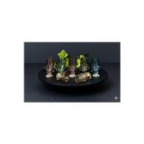 Çnr Home Collection 12 Parça Renkli Kahve Yanı 6 Lı Su Bardağı & 6 Lı Lokumluk- Şekerlik