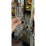 Çnr Home Collection Bohemia Kristal Optik Kadeh Seti 6 'lı - Şık Cam Kadeh - Şeffaf