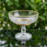 Çnr Home Collection Evco Milano Şekerlik Ayaklı Kase - Gold - ŞEFFAF