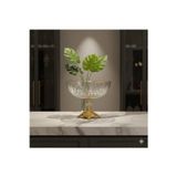 Çnr Home Collection Metal Ayaklı Lüxs Oval Gondol Sunum Kasesi