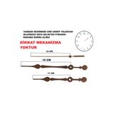 CNR SHOP Duvar Saati Mekanizması İçin Akrep Yelkovan Saniye Büyük Boy (MALZEME METAL) 3 RENK MEKANİZMA YOKTUR