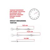 CNR SHOP Duvar Saati Mekanizması için Akrep Yelkovan Saniye Seti Büyük Boy (MALZEME METAL) MEKANİZMA YOKTUR