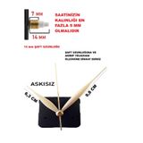 CNR SHOP Saat Mekanizması 14 MM ŞAFT BOYU Sessiz Çalışır Akar Küçük Boy Akrep Yelkovan Saniye (ASKISIZ)