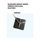 CNR SHOP Saat Mekanizması 16 MM ŞAFT BOYU Sessiz Çalışır Akar Küçük Boy Akrep Yelkovan Saniye (ASKISIZ)