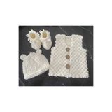 CNSASF Yeni Doğan Set/Hediyelik/Bebek Yelek-Patik-Şapka 3’lü Set