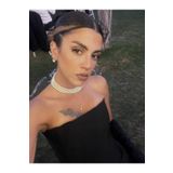 Cnswoman Louvre 3'lü Sıralı Choker Inci Kolye Gümüş Klips