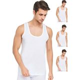 Cnt 3'lü Paket Erkek Atlet Pamuklu - Beyaz - 2XL
