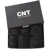 Cnt 6'lı Likralı Premium Paket Siyah Erkek Boxer