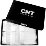 Cnt Erkek Boxer Likralı Desenli 6'lı Premium Paket XL Beden Beyaz Renk