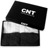 Cnt Erkek Boxer Premium Paket 6'lı Düz Desenli Renkli Likralı Modeller