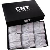 Cnt Erkek Likralı 6'lı Boxer Premium Paket - Gri - S
