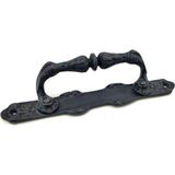 Cntma Antika Tarz Dekoratif Pirinç Dar Yan Çekme Kapı Kolu - 225X37 Mm, Oksit