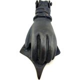 Cntma Antika Tarz Dekoratif Pirinç El Kapı Tokmağı, Taktak - 167X75 Mm, Oksit