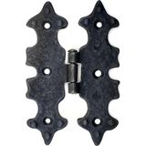 Cntma Antika Tarz Dekoratif Pirinç Lale Menteşe - 104X77 Mm, Oksit